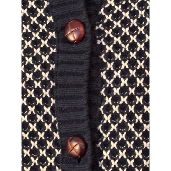 L.L. Bean Cardigan Sweater Blue Woman’s Large Country Classic - Picture 9 of 9